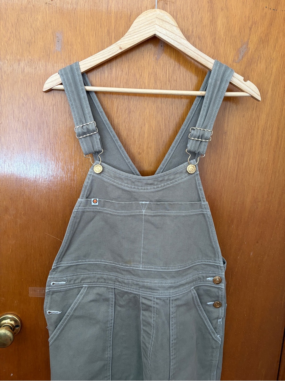 Big Bud Press Olive Green Artist Togs Overalls - size small